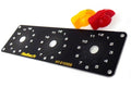 Haltech Triple Switch Panel Kit w/Yellow &amp; Red Knobs