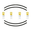 AEM Single K-Type Thermocouple Kit - 4 Pack