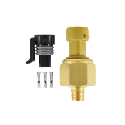 AEM 150 PSIg MAP Brass Sensor Kit (Includes 150 PSIg Brass Sensor &amp; 12in Flying Lead Connector)